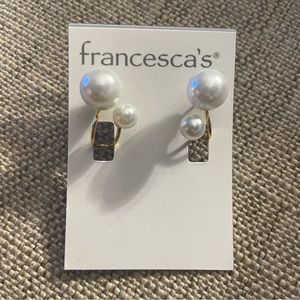 Francesca’s Pearl Earrings
